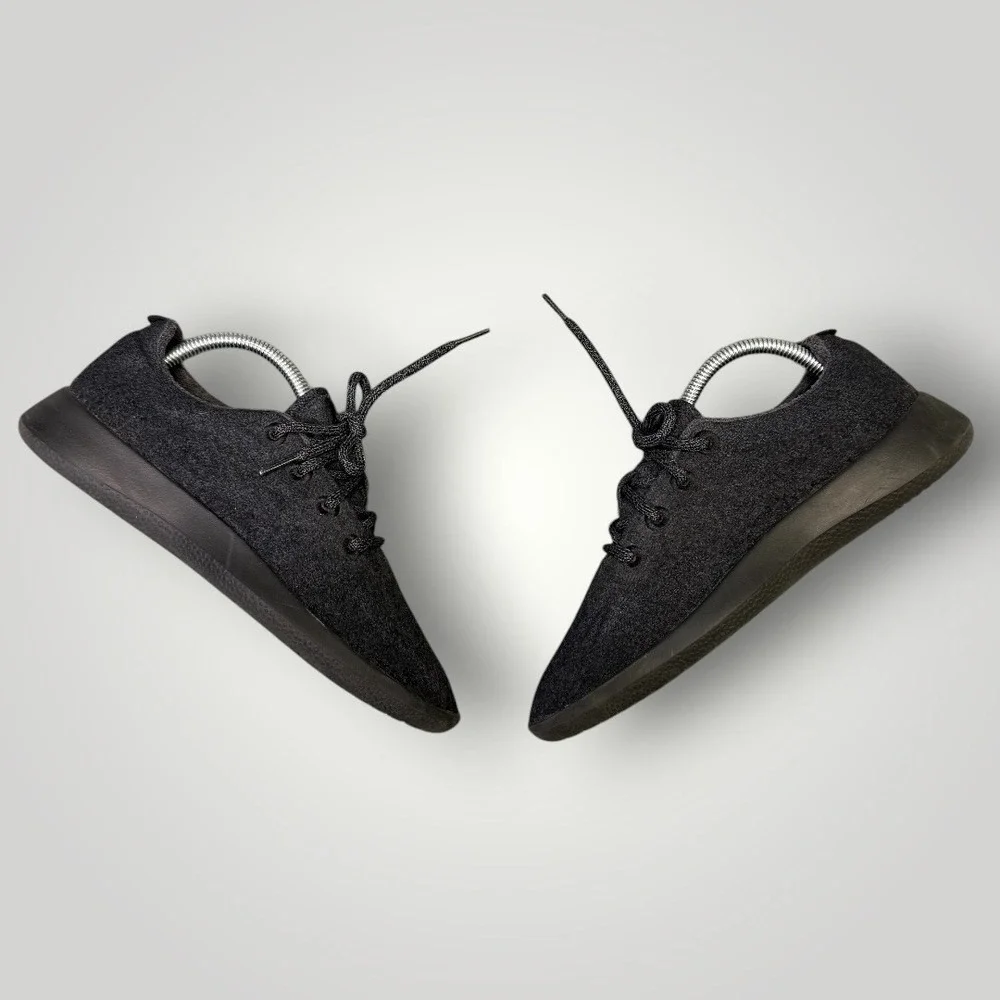 Allbirds Women Wool Runners True Black Sneakers Size 9 Sustainable Merino Wool